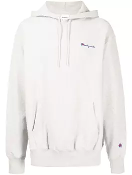 Readymade худи с вышитым логотипом, серый