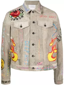 Readymade куртка с графичным принтом, нейтральный цвет