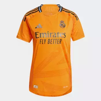 Real Madrid 24/25 Аутентичная женская выездная футболка Adidas, оранжевый