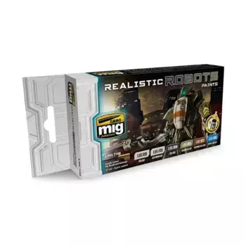 Реалистичный набор цветов роботов, Acrylic Paint Sets