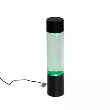 Reality Leuchten LED настольная лампа Tornado R50751032, черный пластик, прозрачное стекло, мультиколор