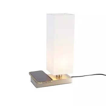 Reality Leuchten Настольная лампа Haley матовый никель 35 x 10 см REALITY Import, серебро