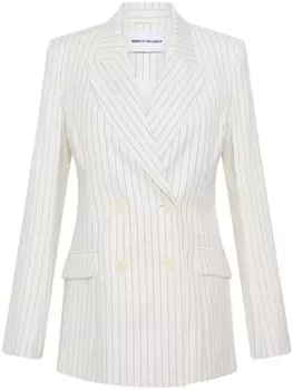 Rebecca Vallance блейзер Cedric в тонкую полоску, белый