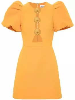 Rebecca Vallance креповое платье миди с вырезами, оранжевый