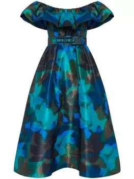 Rebecca Vallance платье миди Night Shade, синий