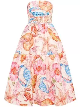 Rebecca Vallance платье миди Summer Seas, белый