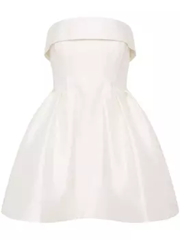 Rebecca Vallance платье мини Cristine без бретелей, белый