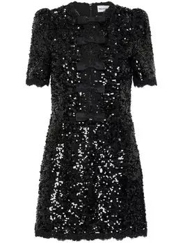 Rebecca Vallance платье мини Diana Bow, черный