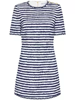 Rebecca Vallance платье мини Matteo в полоску, синий