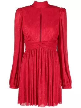 Rebecca Vallance плиссированное платье мини Samantha, красный