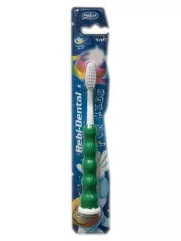 Rebi-Dental, Зубная щетка, мягкая, для детей, Микс цветов