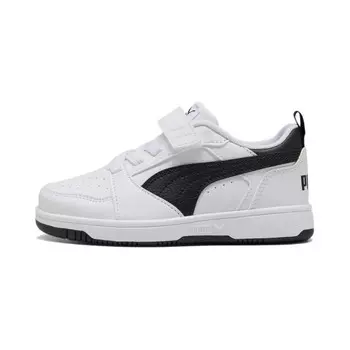 Rebound V6 Детские кроссовки для скейтбординга PS Puma, белый/черный