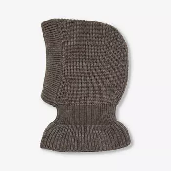 Ребристая балаклава из смесовой шерсти Lemaire, серый