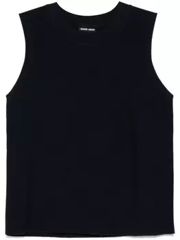 Ребристая майка Giorgio Armani, синий