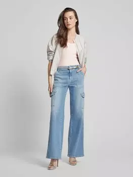 Ребристая майка Guess, розовый