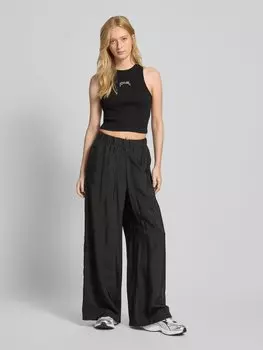 Ребристая майка Karo Kauer, черный