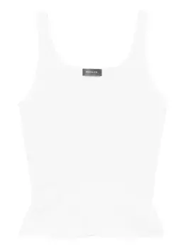 Ребристая майка Mugler, белый