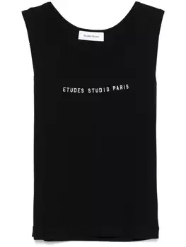 Ребристая майка tudes tudes Studio, черный