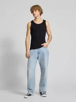 Ребристая майка WEEKDAY, черный