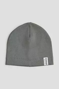 Ребристая шапка H&M, зеленый