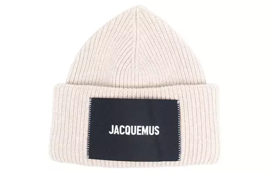 Ребристая шапка Jacquemus, Ecru