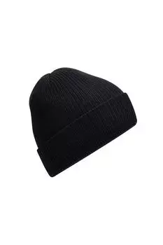 Ребристая шапка Polylana Beechfield, черный