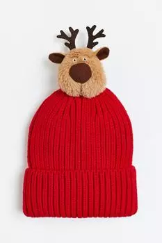 Ребристая шапка с помпоном H&amp;M