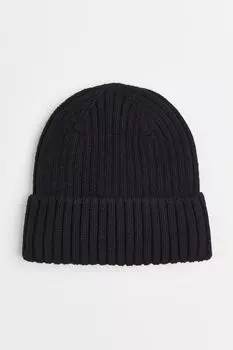 Ребристая вязаная шапка H&M