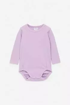 Ребристое боди с длинными рукавами Arket, фиолетовый