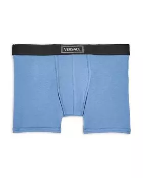 Ребристые боксеры Versace, синий