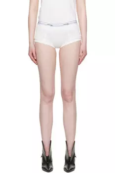 Ребристые джерси трусы-слипы для мальчиков Hommegirls, белый