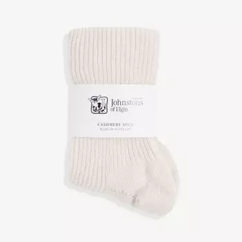 Ребристые кашемировые носки Johnstons, розовый