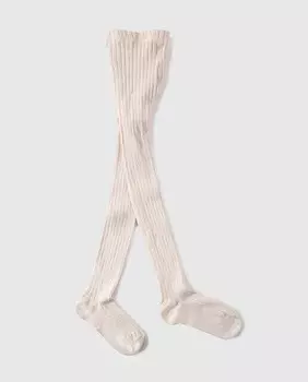 Ребристые колготки Condor, бежевый