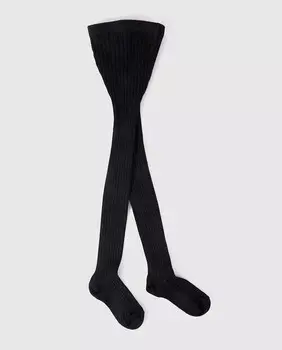 Ребристые колготки Condor, черный