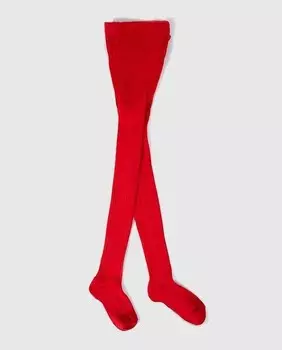 Ребристые колготки Condor, красный