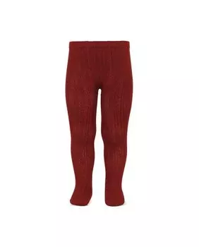 Ребристые колготки Condor, красный