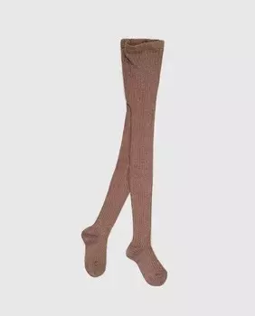 Ребристые колготки Condor, темно-коричневый