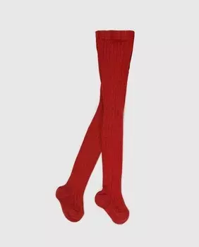 Ребристые колготки Condor, вишневый