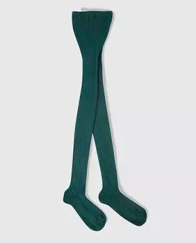 Ребристые колготки Condor, зеленый