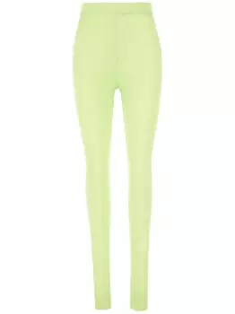 Ребристые леггинсы Low Classic, зеленый