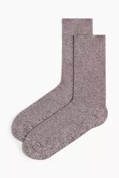 Ребристые носки H&M, красный