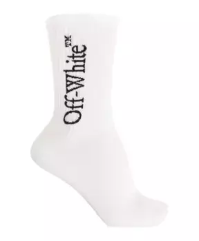 Ребристые носки Off White, белый