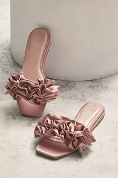 Ребристые шлепанцы Forever Comfort Next, белый