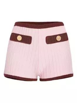 Ребристые шорты Edith с высокой талией Retrofete, розовый