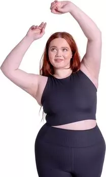 Ребристый бюстгальтер Dylan girlfriend collective, черный