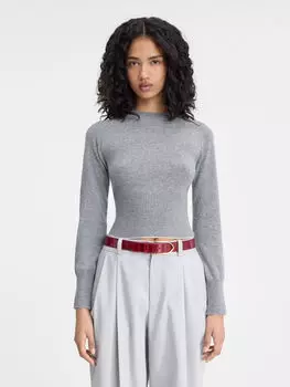 Ребристый джемпер JACQUEMUS The Soglia knit, серый