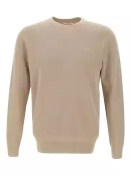 Ребристый джемпер с круглым вырезом Sun68, нейтральный