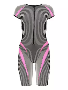 Ребристый комбинезон Paolina Russo, черный