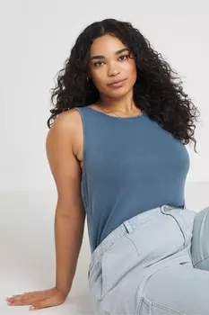 Ребристый комбинезон Simply Be, синий