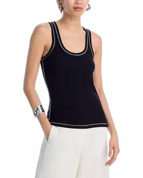 Ребристый мужской топ ATM, черный